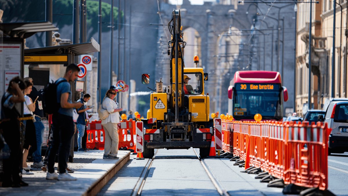 Lavori al Celio, cambiano i tram 3 e 8: bus sostitutivi e nuovi percorsi fino al 31 gennaio