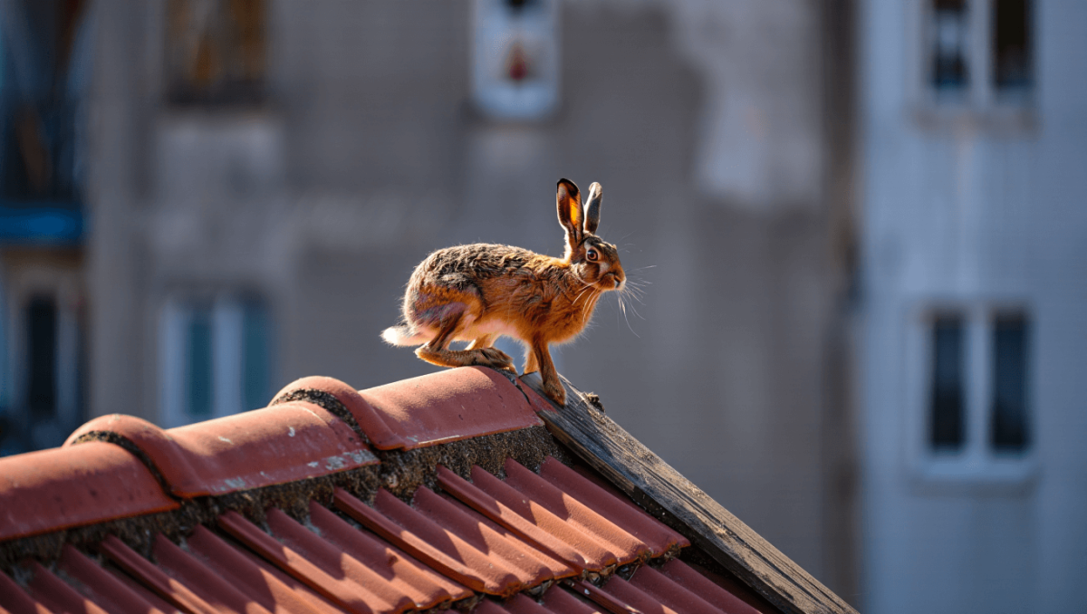La lepre dei tetti è il simbolo della fame