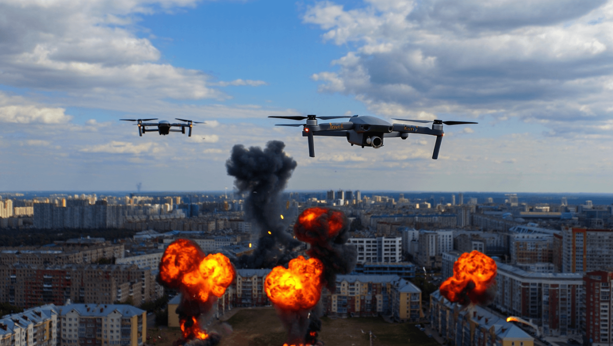 A Kiev attacco con droni in pieno giorno, 'diverse esplosioni'