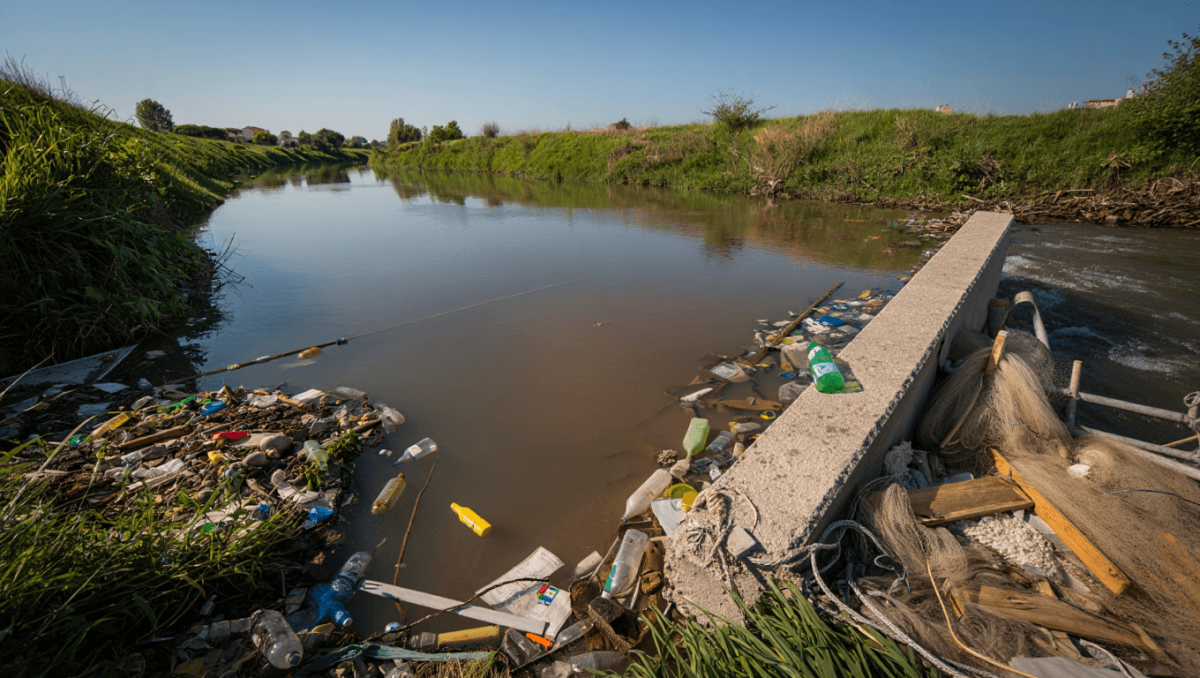 Inquinanti, opere idrauliche, plastica, barriere create dall’uomo: i fiumi italiani versano in cattive acque