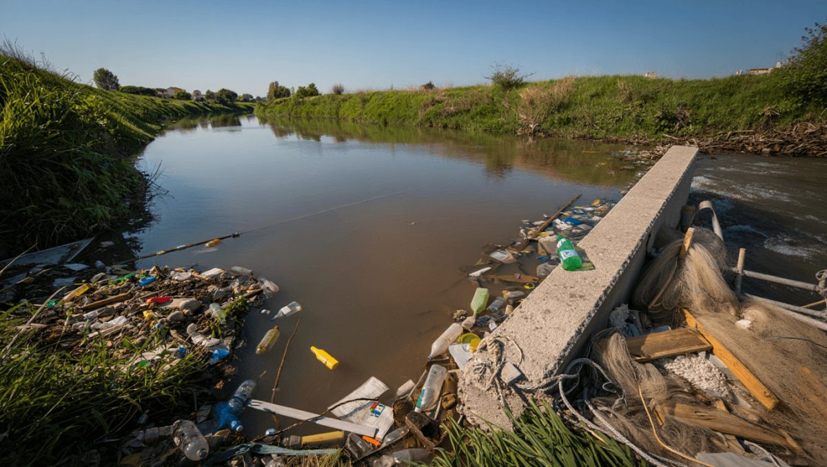 Inquinanti, opere idrauliche, plastica, barriere create dall’uomo: i fiumi italiani versano in cattive acque