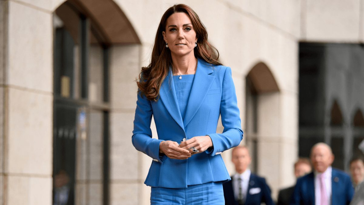 Kate Middleton e quel look azzurro omaggio all'Italia
