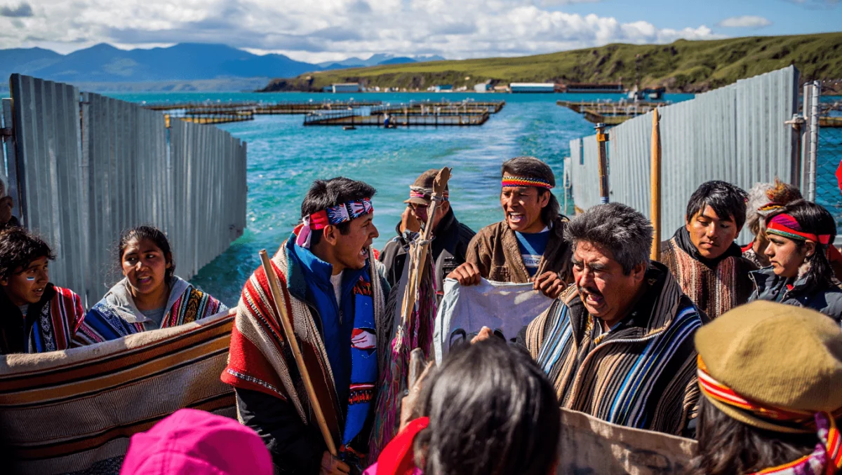 La lotta dei Mapuche in Cile contro gli allevamenti di salmoni