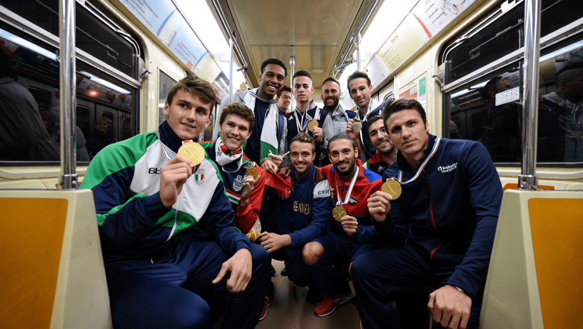 I campioni dello sport sulla metro di Roma: la mostra "Tra Sport e Trasporto" parte da Battistini