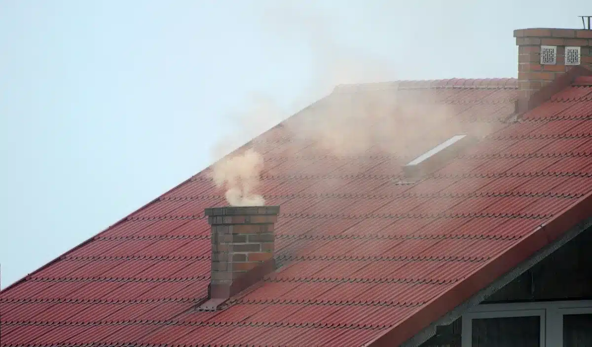 Fumo e smog sopra aree urbane colpite che aumentano i rischi sanitari